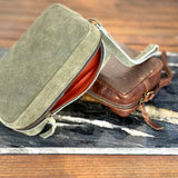 Embossed Toiletry Bag - Sandhills Design by Damien and Yilpi Marks