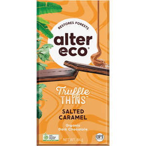 Alter Eco Organic Truffle Thins - Dark Salted Caramel