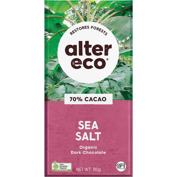 Alter Eco Organic Chocolate - Dark Sea Salt