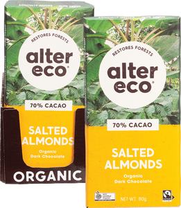 Alter Eco Organic Chocolate - Dark Salted Almonds