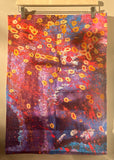 Cotton tea towel featuring licensed Aboriginal artwork, ethically printed in India using water-based inks—gentle on fabric and planet.