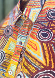 Mens Shirt - Organic Cotton Voile - Body Paint Design