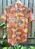 Mens Shirt - Organic Cotton Voile - Body Paint Design