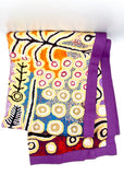 Cotton Table Runner - Puurda manu Wanakiji Jukurrpa (Yam and Bush Tomato Dreaming) Design