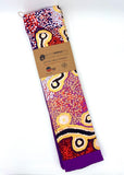 Cotton Table Runner - Puurda manu Wanakiji Jukurrpa (Yam and Bush Tomato Dreaming) Design