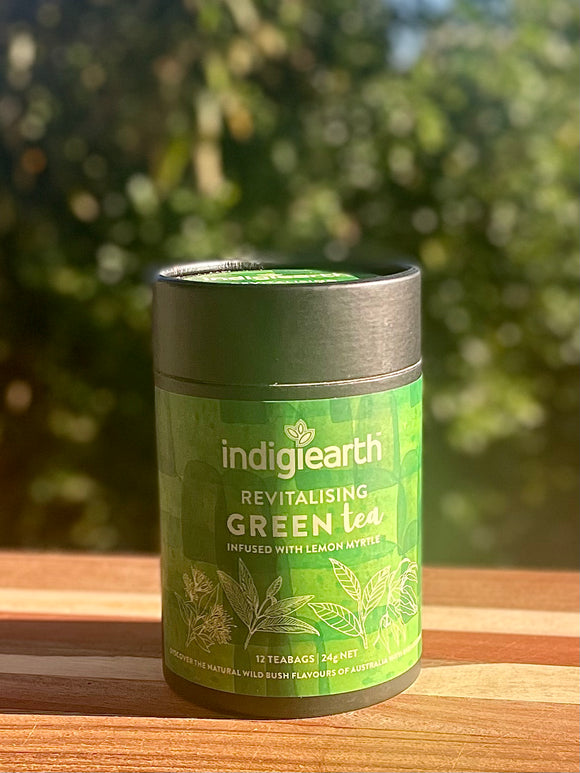Indigiearth Revitalising Green Tea – native botanical blend, loose leaf or teabags