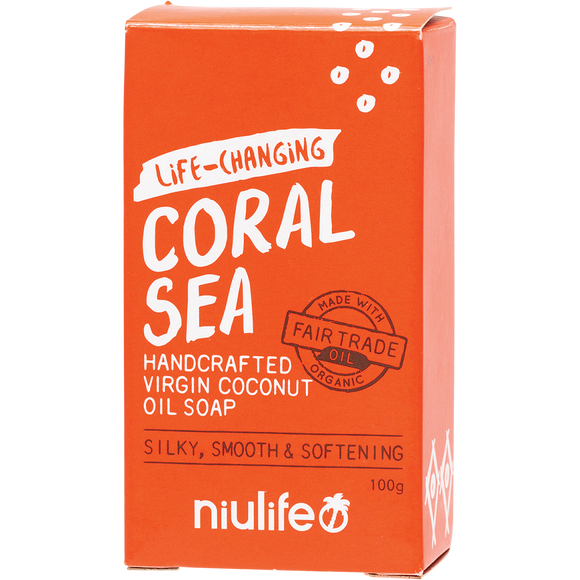 Niulife Coconut Oil Soap - Coral Sea