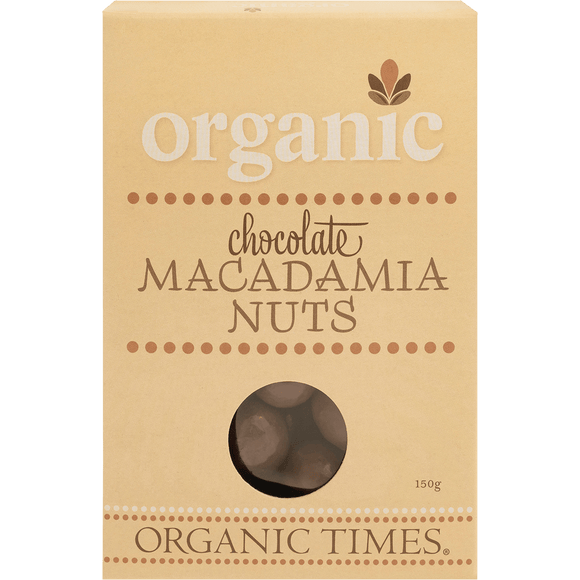 Organic Times Milk Chocolate Covered Macadamia Nuts