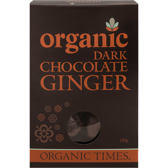 Organic Times Dark Chocolate Covered Ginger