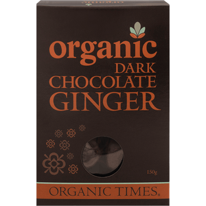 Organic Times Dark Chocolate Covered Ginger