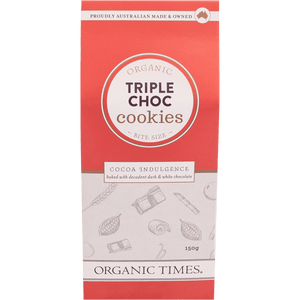 Organic Times Triple Choc Chip Cookies