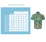 Mens Shirt - Organic Cotton Voile - Crocodile Design