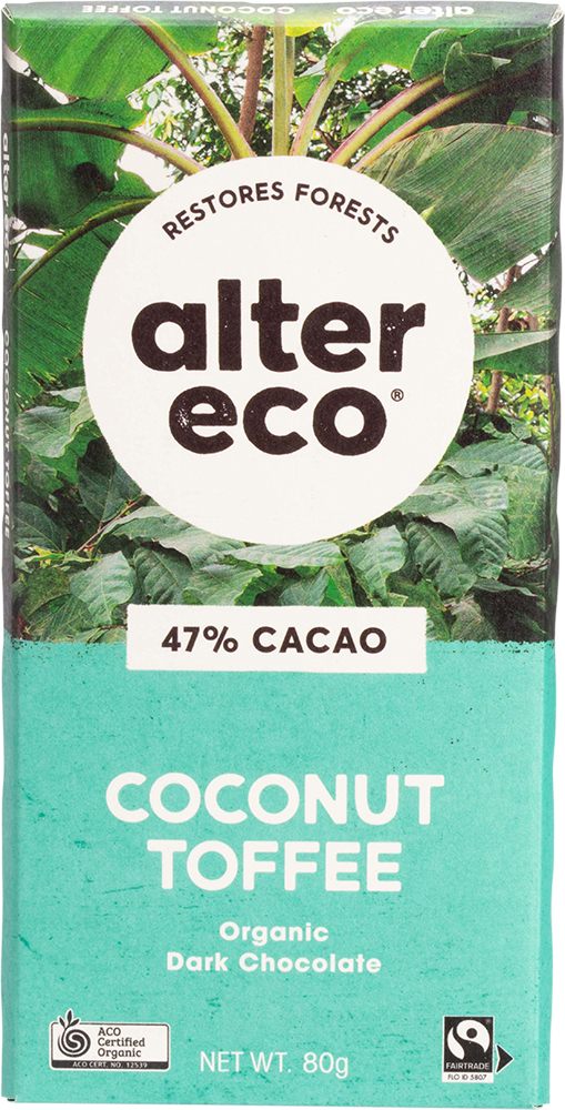 Alter Eco Organic Chocolate - Coconut Toffee