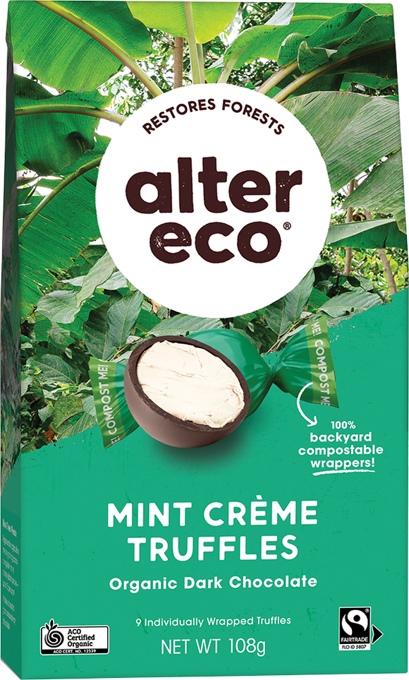 Alter Eco Organic Truffles - Dark Mint Crème