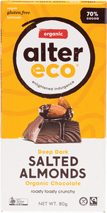 Alter Eco Organic Chocolate - Dark Salted Almonds