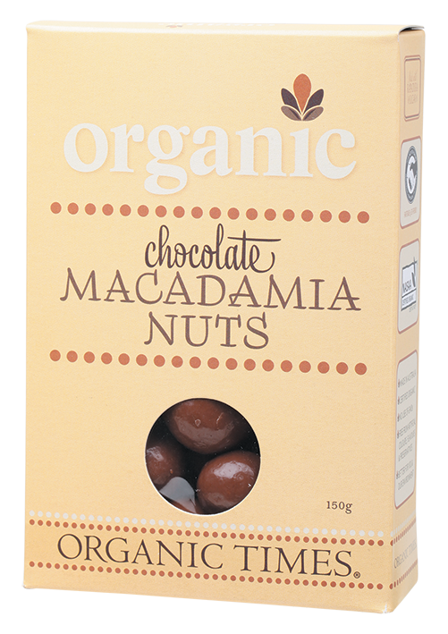 Organic Times Milk Chocolate Covered Macadamia Nuts