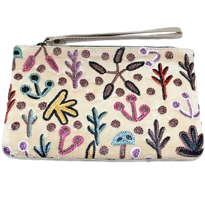 Velvet Clutch Bag W/Wrist Strap - Our Country Design