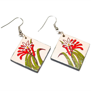 Ceramic Earrings - Kangaroo Paw